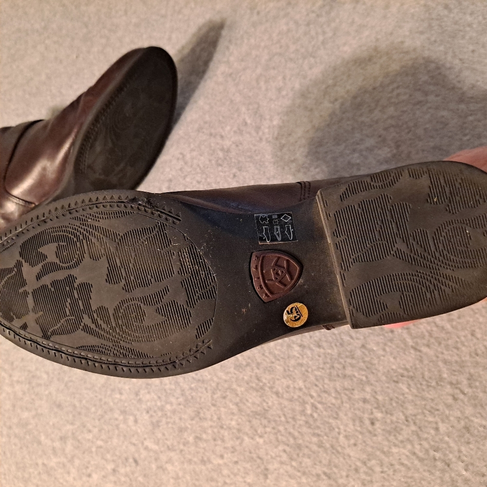 Ariat Womens Western Ankle Fashion Dress Boots Brown Buckle 12525 Size 6.5 - Picture 9 of 12